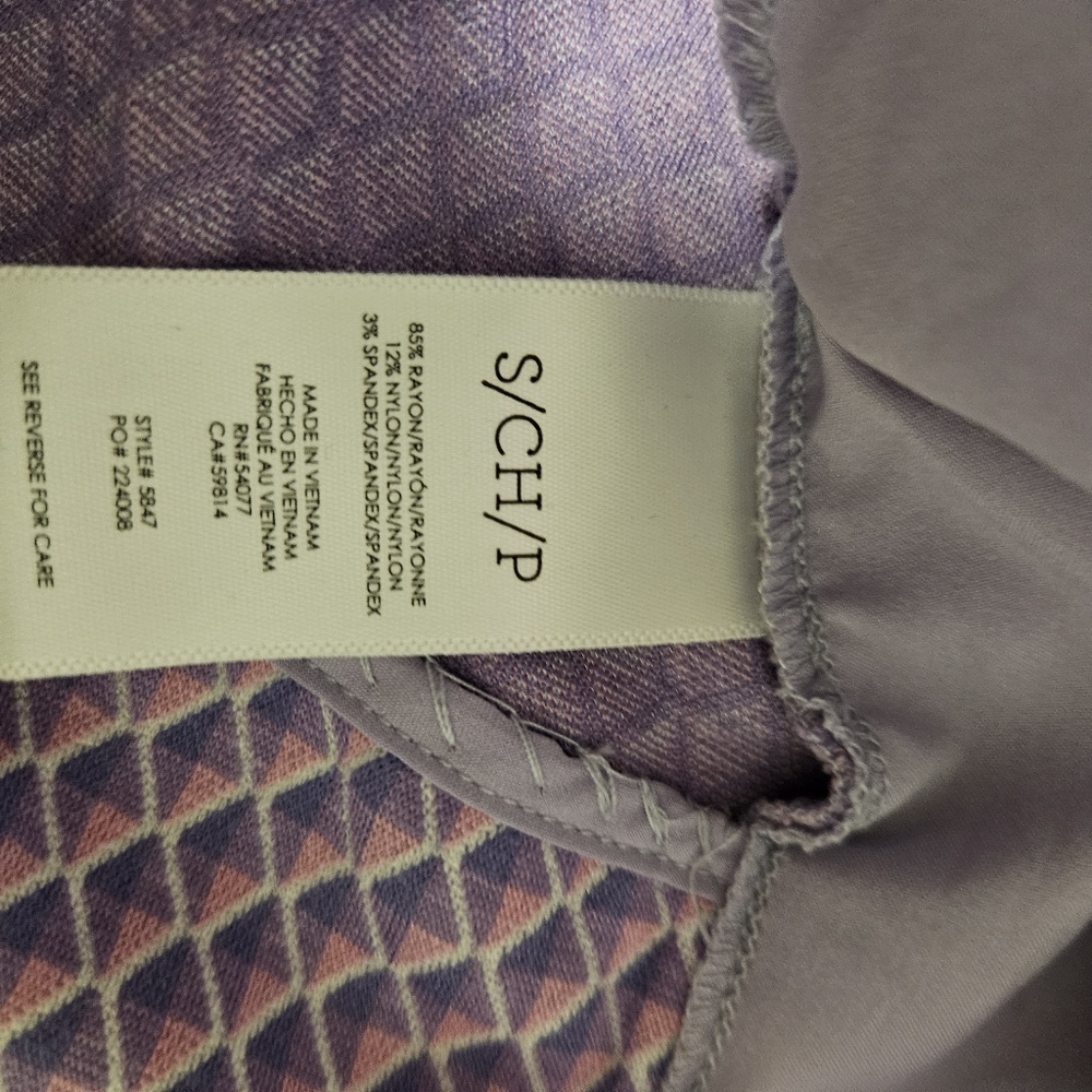 Cabi Imperial Blazer 5847 Sugar Plum Geometric Lilac Lavender Spring Womens NWOT - Picture 6 of 7